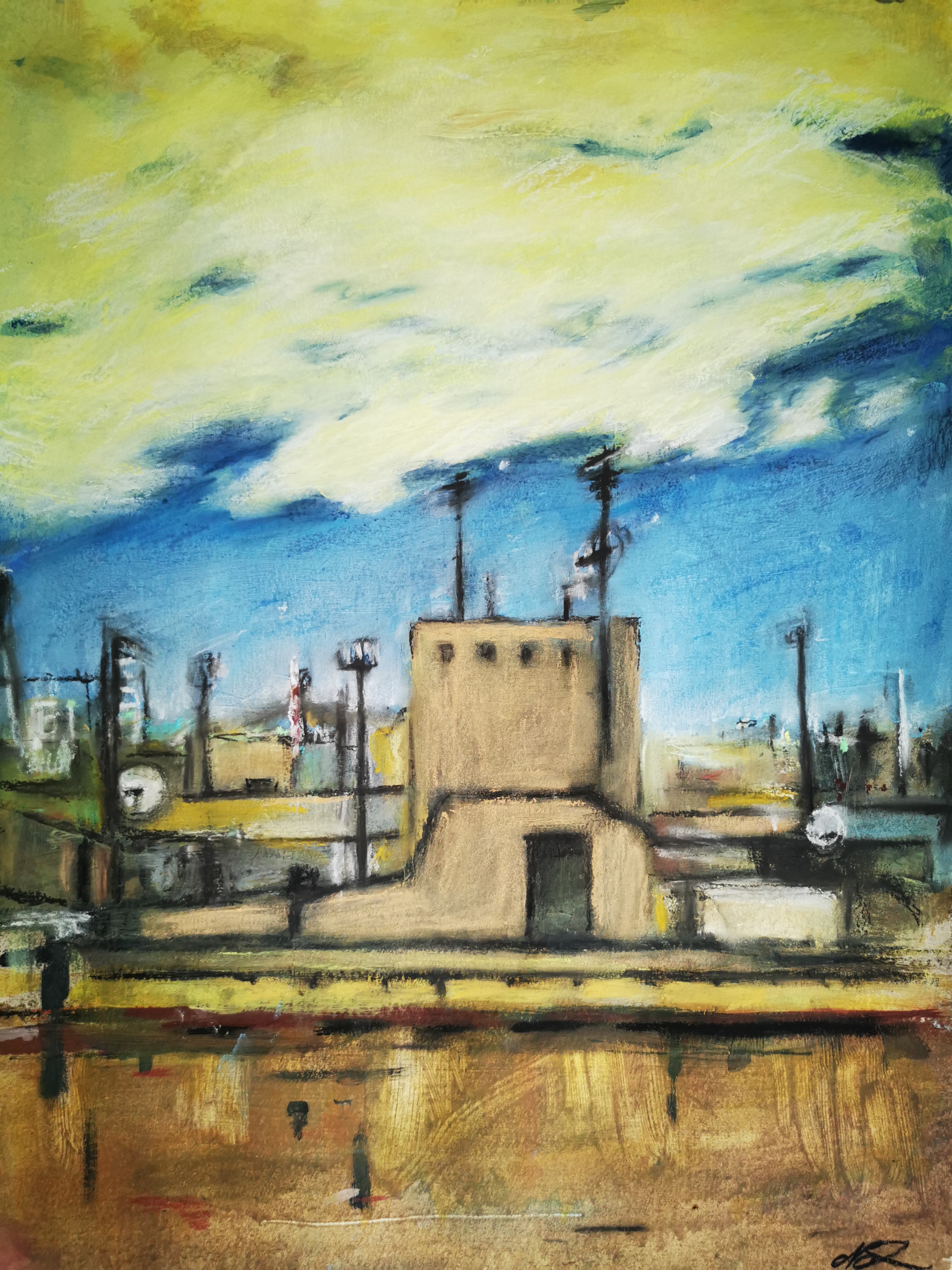 "Derselbe Himmel" Anja Brachmann . Malerei